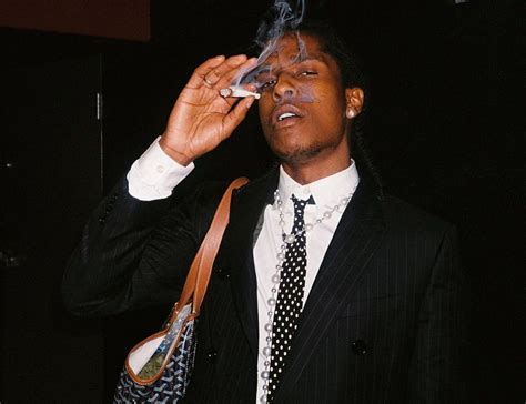 SPOTTED: ASAP Rocky Serves in Smart Suit